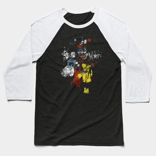 Killer Clown Baseball T-Shirt by punkxgamer